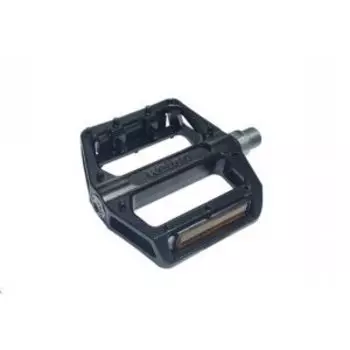 Педали ВМХ, WELLGO, алюминий, ось, 9/16", промподшипник + втулка скольжения, сменные U-пины, 109х101х26мм, 450г, B087B