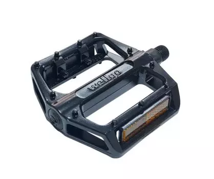 Педали WELLGO алюминиевые BMX/Downhill B087U широк. ось Cr-Mo, 109х101х26мм, черные, 6-190429