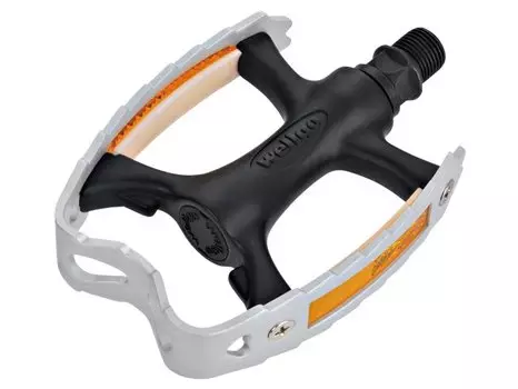 Педали WELLGO C175, CITY, пластик/алюминий, ось из бористой стали, 9/16", 110х80х25мм, 258г, C175