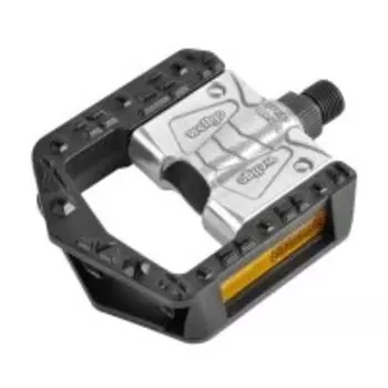 Педали Wellgo FOLDING (складные) алюминиевые, 106x89x25мм, резьба 9/16", полимерные подшипники, серебристые, F265DU