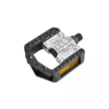 Педали Wellgo FOLDING (складные) алюминиевые, 106x89x25мм, резьба 9/16", полимерные подшипники, серебристые, F265DU