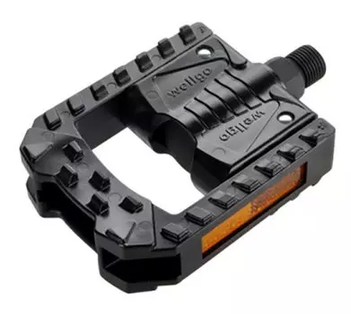 Педали Wellgo FOLDING (складные) пластиковые, 105x73x28мм, резьба 9/16", полимерные подшипники, черные, F178DU
