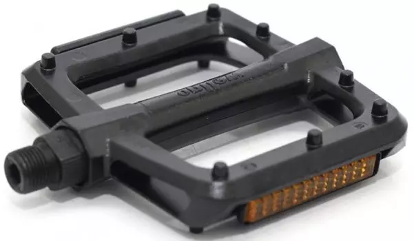 Педали Wellgo PLATFORM алюминиевые, 112x100x26мм, резьба 9/16", полимерные подшипники, черные, B331DU