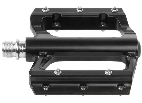 Педали вело M-WAVE 105*94*21 мм, ось Cr-Mo, со сменными шипами, черные, алюминиевые, 5-313315