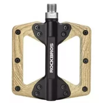 Педали велосипдные ROCKBROS, алюминиевые, коричневые, RB_37212022001