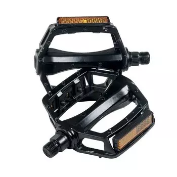 Педали велосипедные 4BIKE M503, материал литой алюминий, размер платформы 119х112х25 мм, черный, ARV-M503BLK