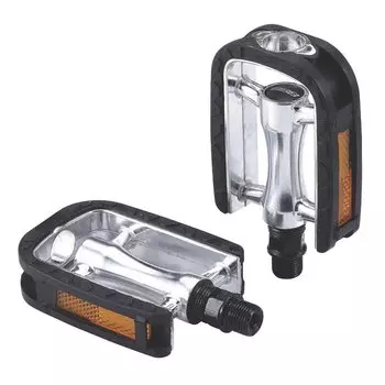 Педали велосипедные BBB EasyRider II , trekking, ось Cr-Mo, алюминиевые, серебристые, BPD-24