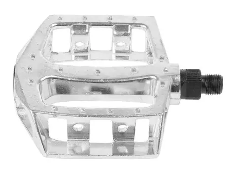 Педали велосипедные, BMX, алюминий, для 20”-28”, ось 1/2 дюйма (пара), серебро, 311330