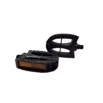 Педали велосипедные, детские, резьба12 mm, пластик, черные, P607