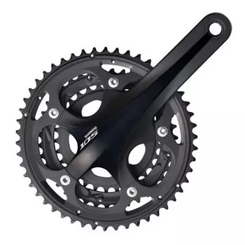 Система шатунов велосипедная Shimano 105 FC-5703, 172.5мм, 50/39/30T, на 10 ск, без каретки, черный, IFC5703DX090L