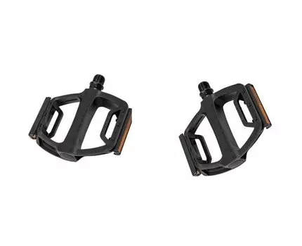 Педали велосипедные FEIMIN, MTB, платформы, 9/16", 112x100 мм, промподшипники, пластик, черный, FP-878ZU