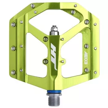 Педали велосипедные HT AE03, 102х96х11мм, Apple Green, AE03XX2J24G1X1