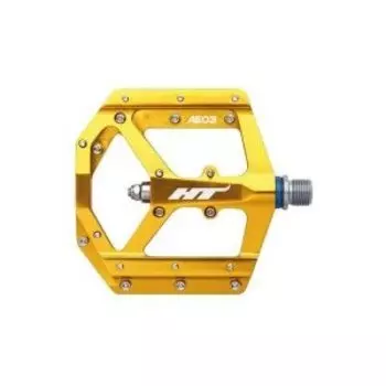 Педали велосипедные HT AE03, золотой, AE03202101