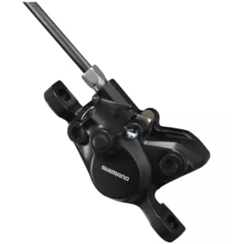 Калипер гидравлический Shimano MT200, пластиковые колодки B01S, без адаптера, черный, EBRMT200MPRXL