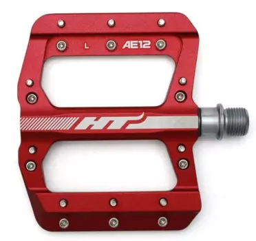 Педали велосипедные HT AE12, красный, AE12123101