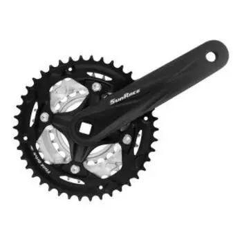 Система шатунов велосипедная SUNRACE FCM600 под квадрат, под ось 123мм, 170мм алюминиевые, FCM600.00