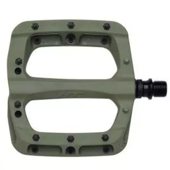 Педали велосипедные HT PA03A, 107х105х18 мм, Olive, PA03AX0994E1X0