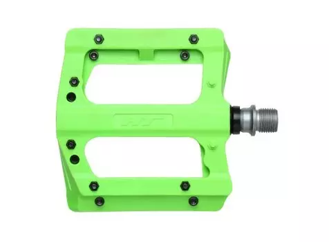 Педали велосипедные HT PA12A, Yellow Green, PA12A007101