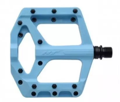 Педали велосипедные HT PA32A, голубой, PA32AX0904G1X0