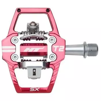 Педали велосипедные HT T2SX, 68x84x17 мм, Red, 2024, T2SXXX2Y11G1X1