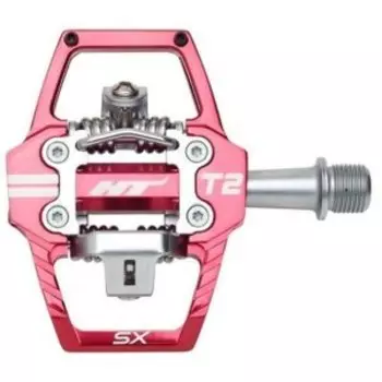Педали велосипедные HT T2SX, 68x84x17 мм, Red, 2024, T2SXXX2Y11G1X1