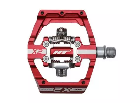 Педали велосипедные HT X2 Dh Race, красный, X2123101
