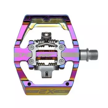 Педали велосипедные HT X2 Oil Slick, серебристый, X2XXXX0012G1X1