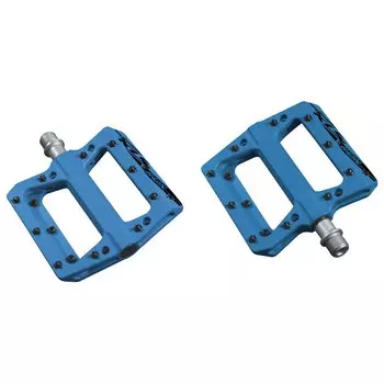 Педали велосипедные KLS REIN, термопластик, промподшипник, вес 350 г, синие