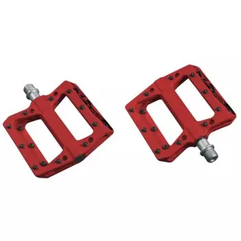 Педали велосипедные KLS REIN, термопластик, промподшипник, вес 350 г, красные