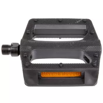 Педали велосипедные M-WAVE, 106*101мм (XL), пластиковые, широкие, с отражателями, 5-313181