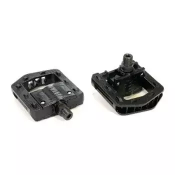 Педали велосипедные M-Wave резьба 9/16" складные 103*86мм, алюм./пластик, черные, 00-170940