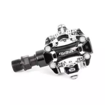 Педали велосипедные MTB Wilier SPD + шипы, 80*60 мм, серебристый, PD-SM01