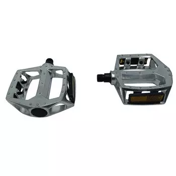 Педали велосипедные P 804, MTB/BMX, 99x105 мм, аллюминий, серебристый, W0589