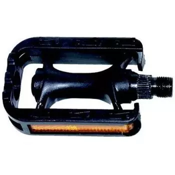 Педали велосипедные M-Wave пластиковые с отражателями детские черные 5-311028