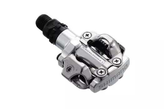 Педали велосипедные Shimano, MTB, серебристый, PD-M520