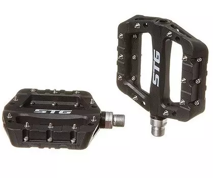 Педали велосипедные STG BC-PD227, пластик, черные, Х95423