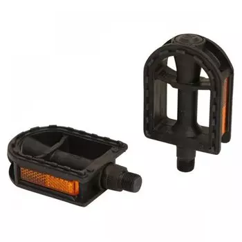 Педали велосипедные STG FP-619, ось 9/16", пластик, черные, Х54029