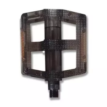 Педали велосипедные Vinca Sport, поликарбонад, платформа 104x95мм, ось 9/16", VP 855c black