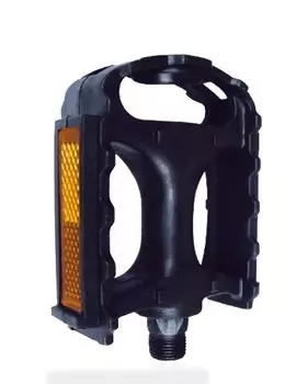 Педали велосипедные Vinca Sport, 80x57 мм, ось 9/16", пластик, детские, черный, VP 616 9/16" black