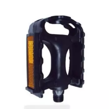 Педали велосипедные Vinca Sport, 80x57 мм, ось 9/16", пластик, детские, черный, VP 616 9/16" black