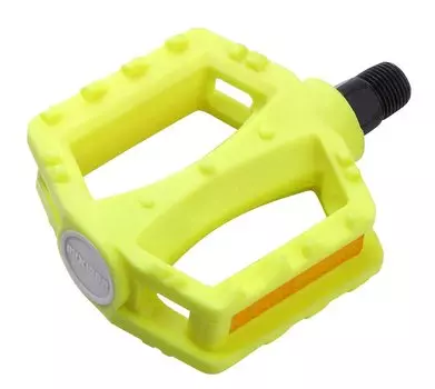 Педали велосипедные Vinca Sport, пластик, детские, 84x78мм, ось 9/16", лайм, VP 620 9/16" lime
