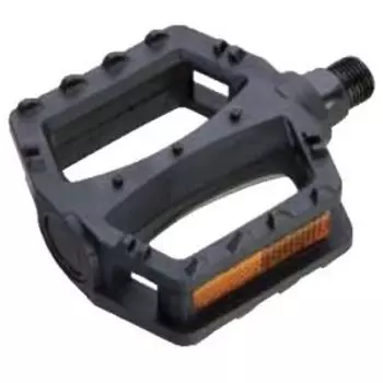 Педали велосипедные Vinca Sport, пластик, детские, 84x78мм, ось 1/2", черные, VP 620 1/2" black