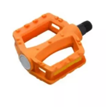 Педали велосипедные Vinca Sport, пластиковые детские, 84x78мм, ось 1/2", оранжевые, VP 620 1/2" orange