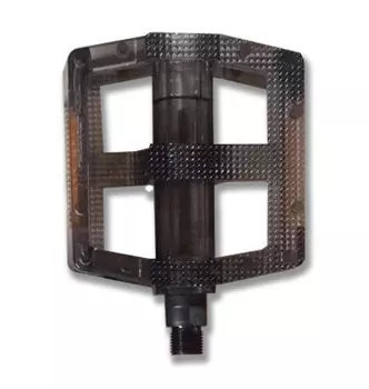 Педали велосипедные Vinca Sport, поликарбонад, платформа 104x95мм, ось 9/16", VP 855c black