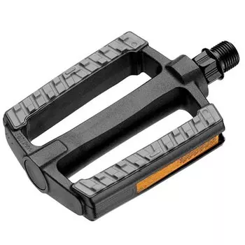 Педали велосипедные VP CITY, пластиковые, 111 x 80мм, резьба 9/16", подшипники, серо-черные, VPE-821