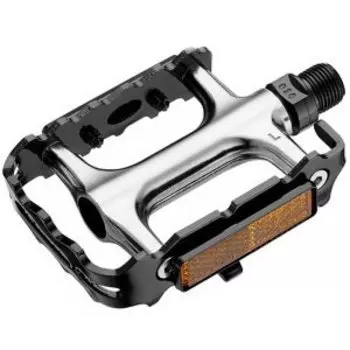 Педали велосипедные VP MTB, алюминиевые, 97 x 63мм, 9/16", серебристо-черные, VP-196