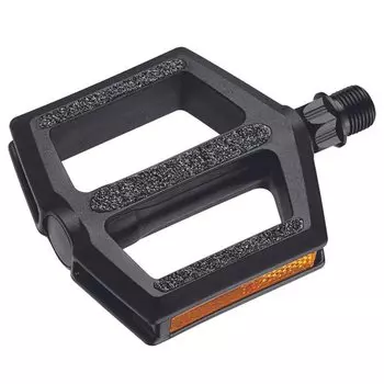 Педали велосипедные VP PLATFORM, пластиковые, 97 x 86мм, резьба 9/16", полимерные подшипники, черные, VPE-227P