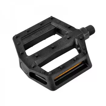 Педали велосипедные WELLGO B267, широкие, пластиковые, 107*94*21 мм, черные, 291г, 6-190419