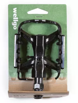 Педали велосипедные Wellgo CITY, алюминий/сталь, черный, M224