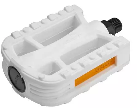 Педали велосипедные Wellgo LU-884, 9/16 со светоотражателями, белый, LU045891